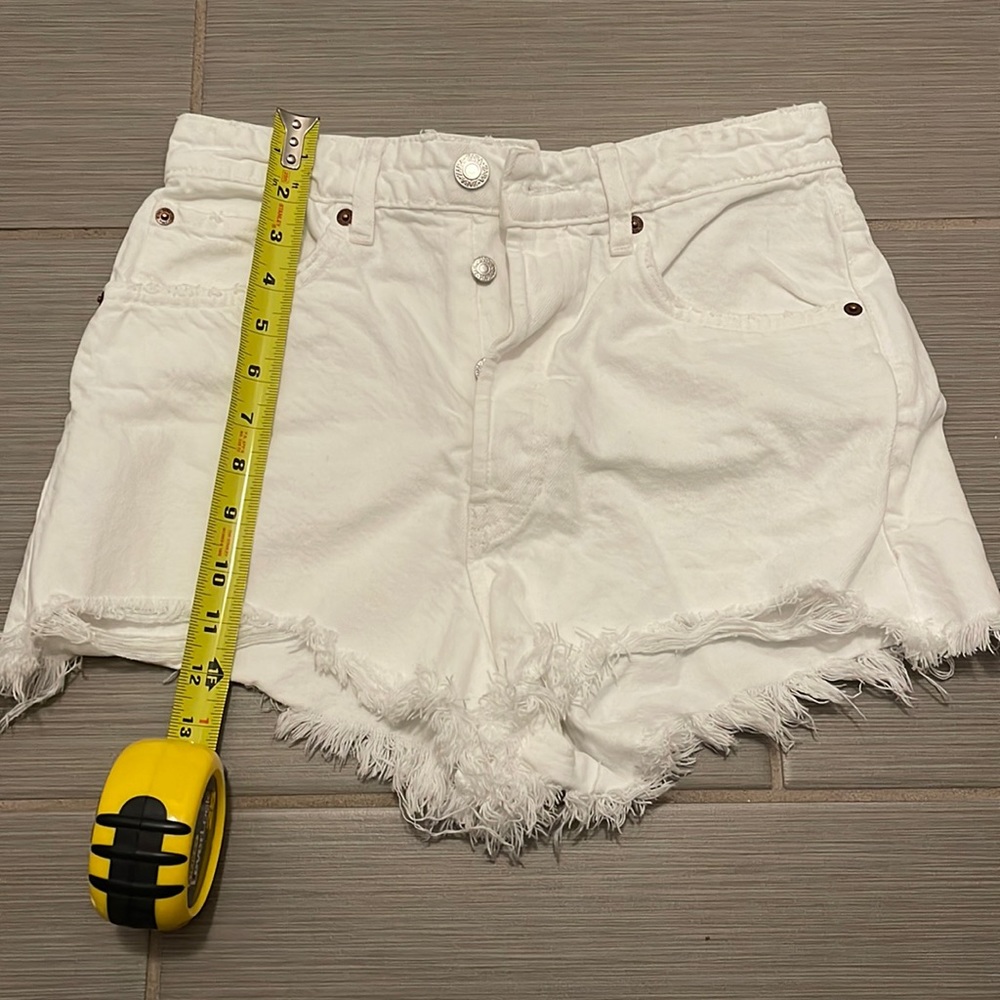 Zara high waisted denim shorts